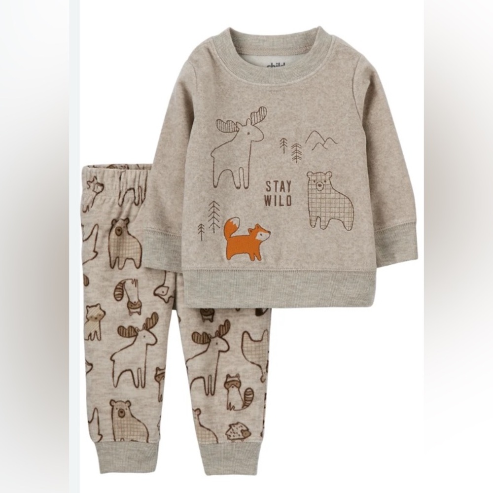 Stay wild long sleeve and pant set